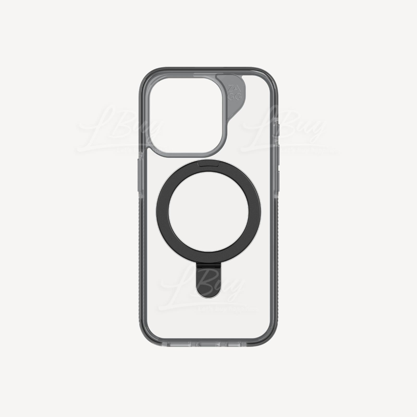 iPhone 15 Pro Protective Case Santa Cruz Snap w/Kickstand (MagSafe) Clear Black