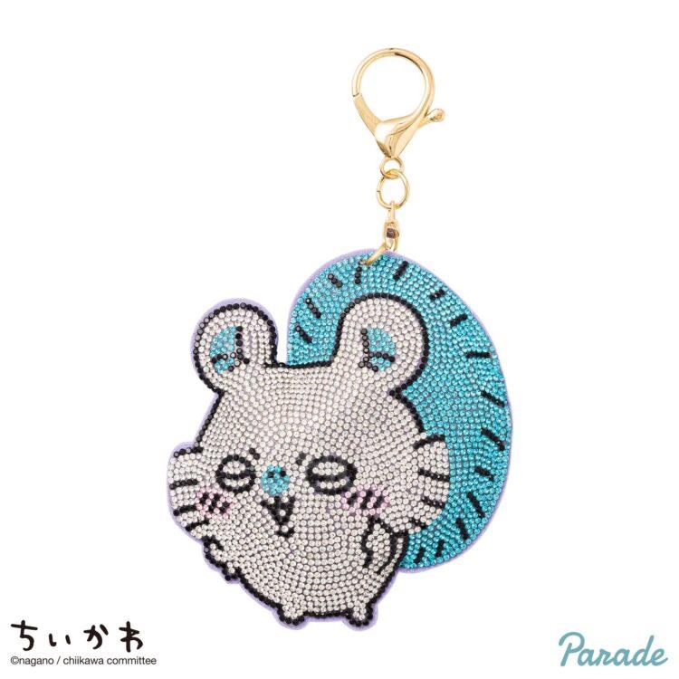 Chiikawa 水晶钻闪石匙扣 4款选1款 （小八 小可爱 兔兔 飞鼠）