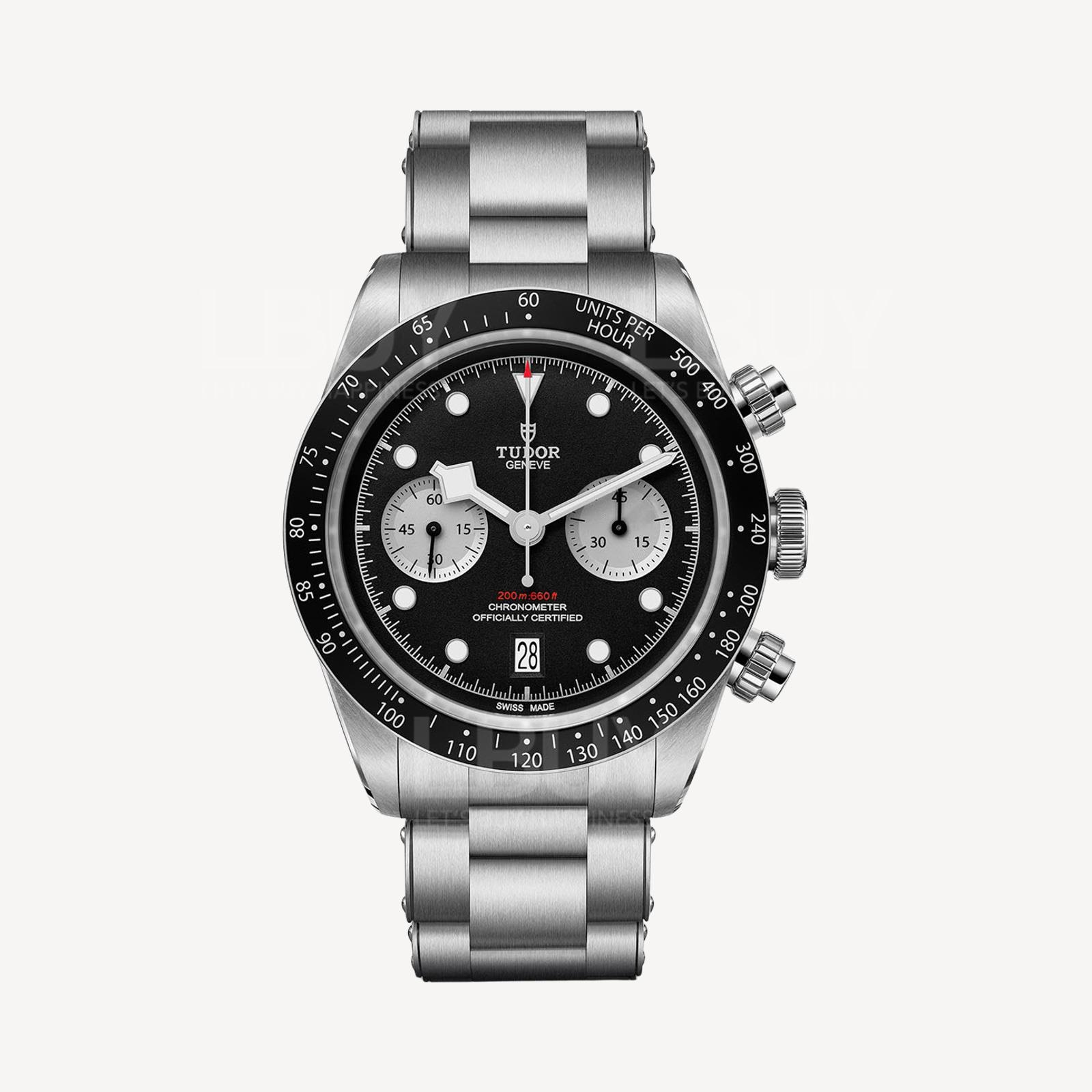 Tudor 帝陀 Heritage Black Bay Chronograph Inverted Panda Black Dial