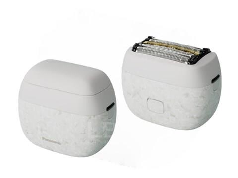 Panasonic-Panasonic LAMDASH PALM IN Shaver Marble White ES-PV6A
