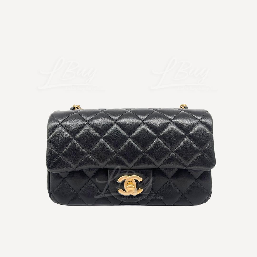 CHANEL グローブ Chanel-Chanel 小金球20cm黑色垂蓋手袋AS1787