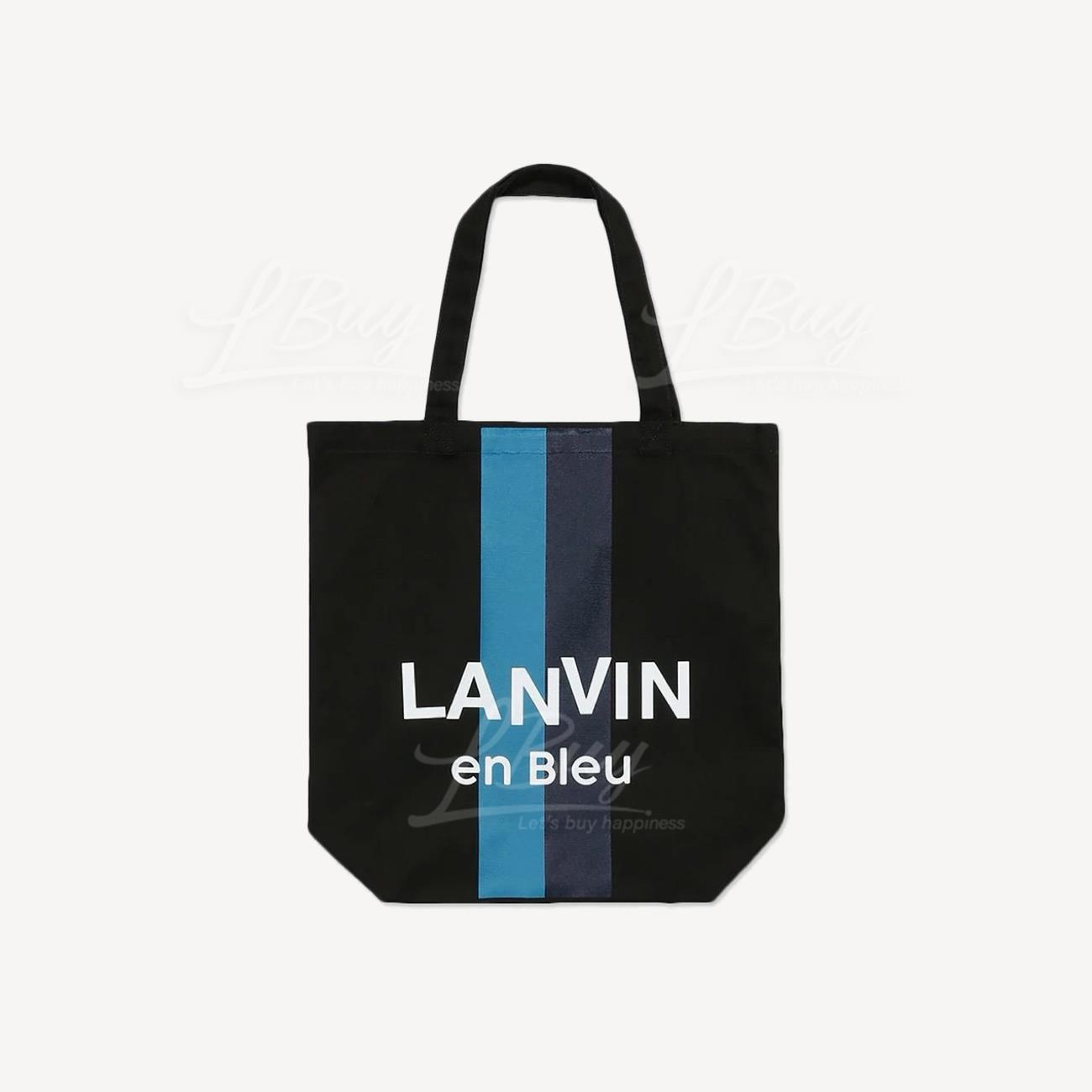 Lanvin eu Bleu Essential stripped tote bag
