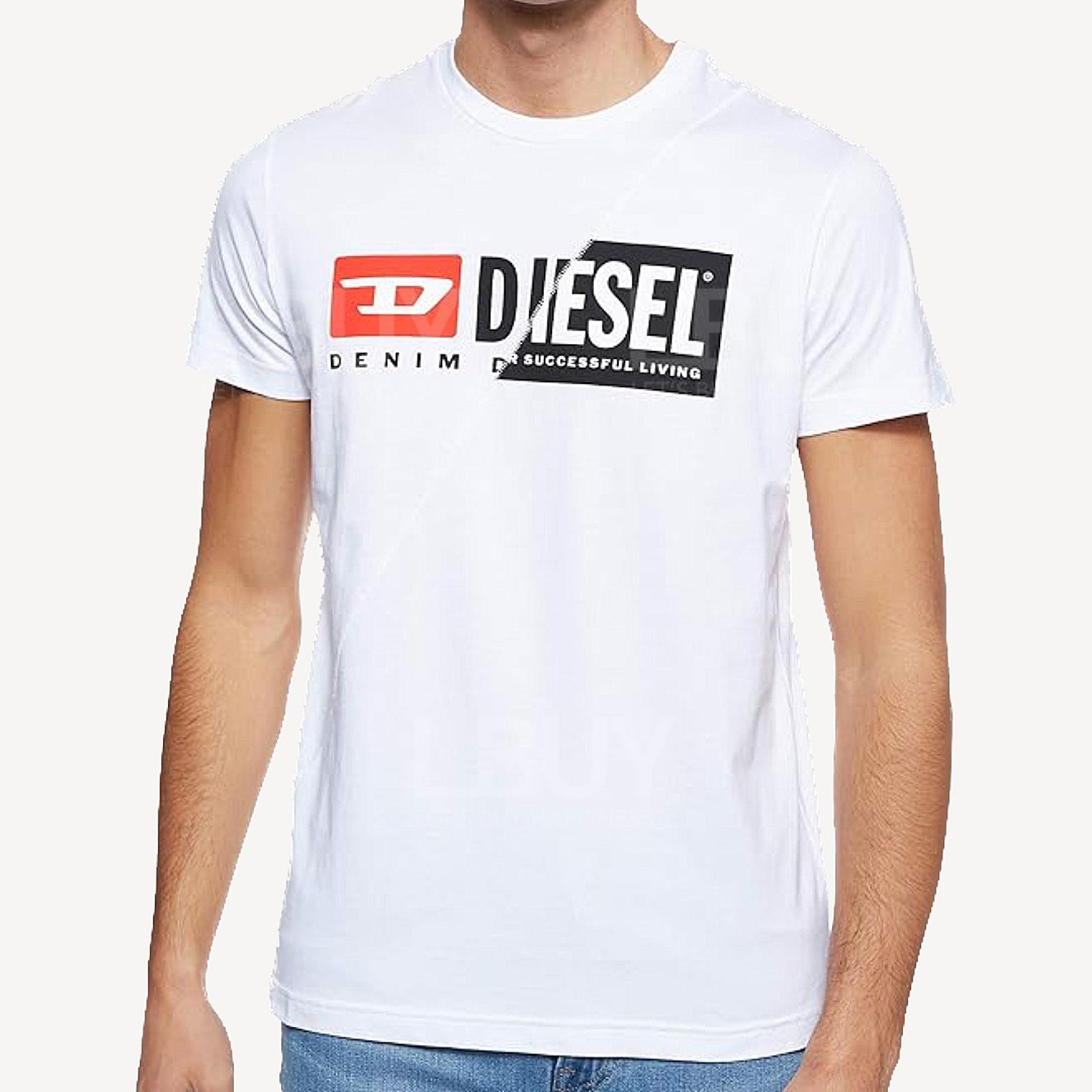 DIESEL MEN 白色短袖T恤