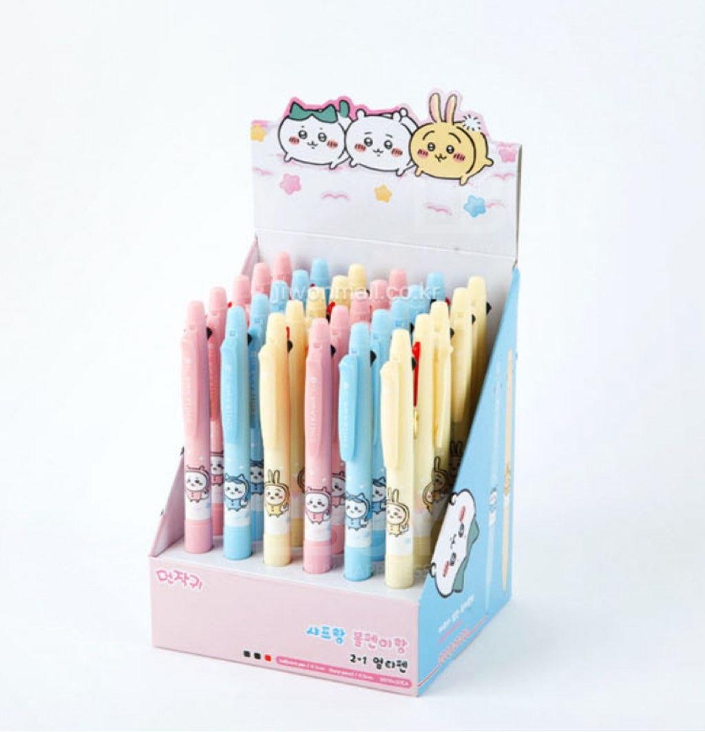 Chiikawa 2色原子笔+铅芯笔 粉红色