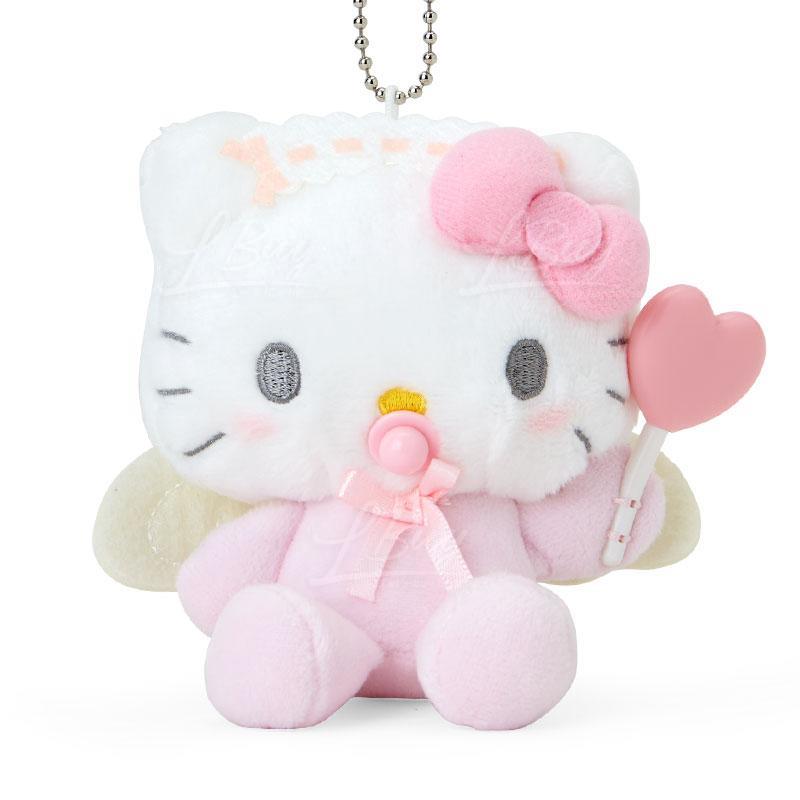 Sanrio Devil Angel BB Series Hello Kitty Fur Doll Pendant 10.5cm