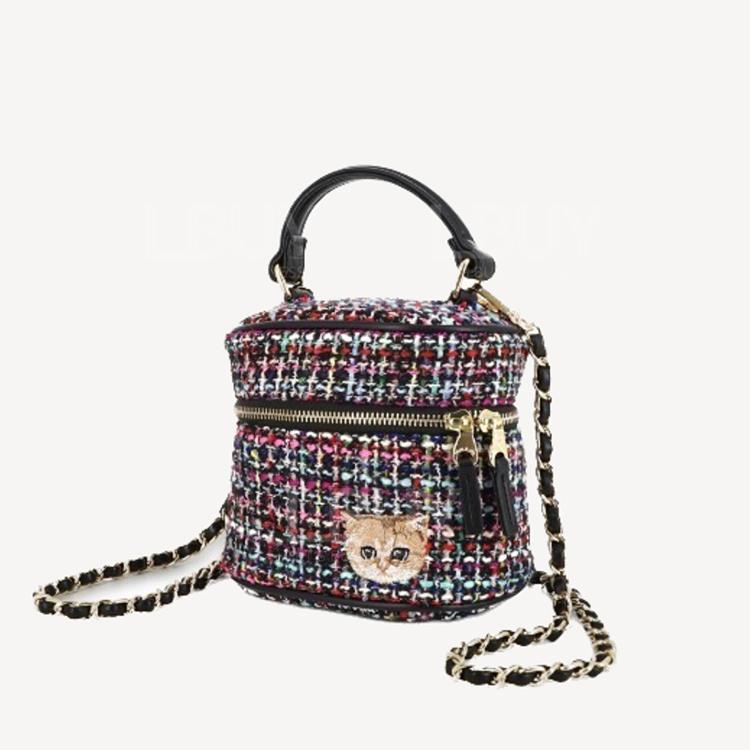 Paul&Joe 2way tweed Vanity bag