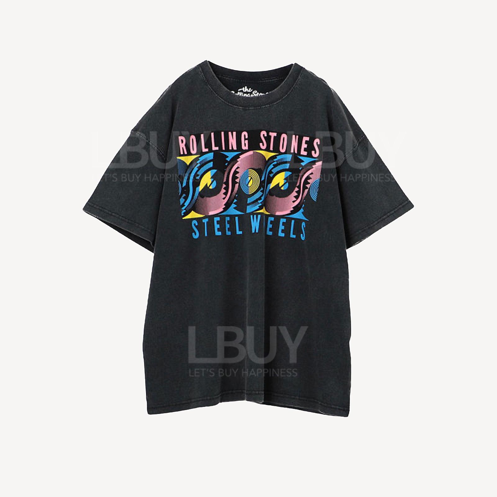 FREAK’S STORE 正面鋼輪 背面伸脷圖案黑色短袖Tee T-Shirt