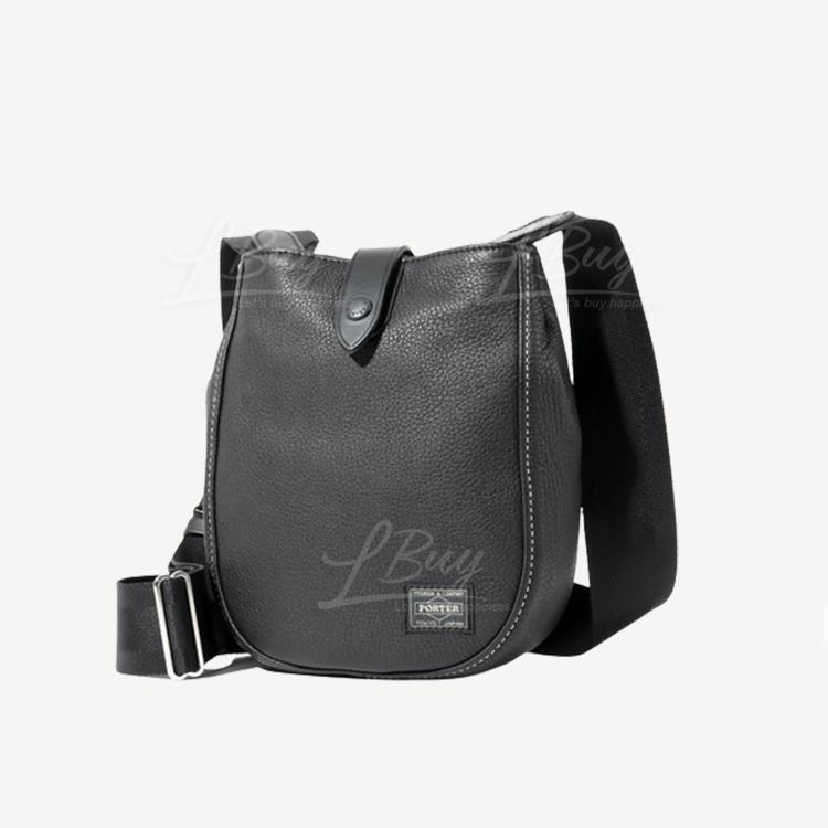 Porter Cisco 皮革斜揹袋 A6 Size 黑色