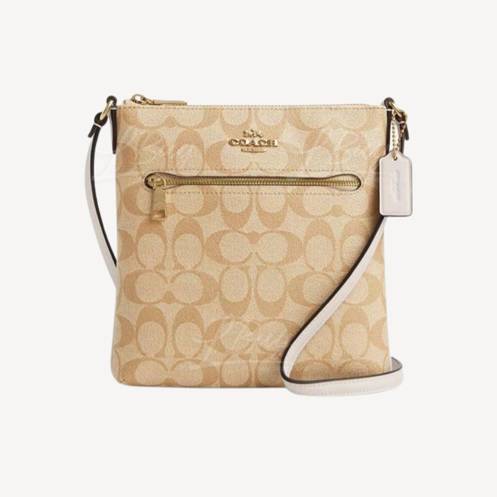 Coach Mini Rowan File Bag In Signature Canvas