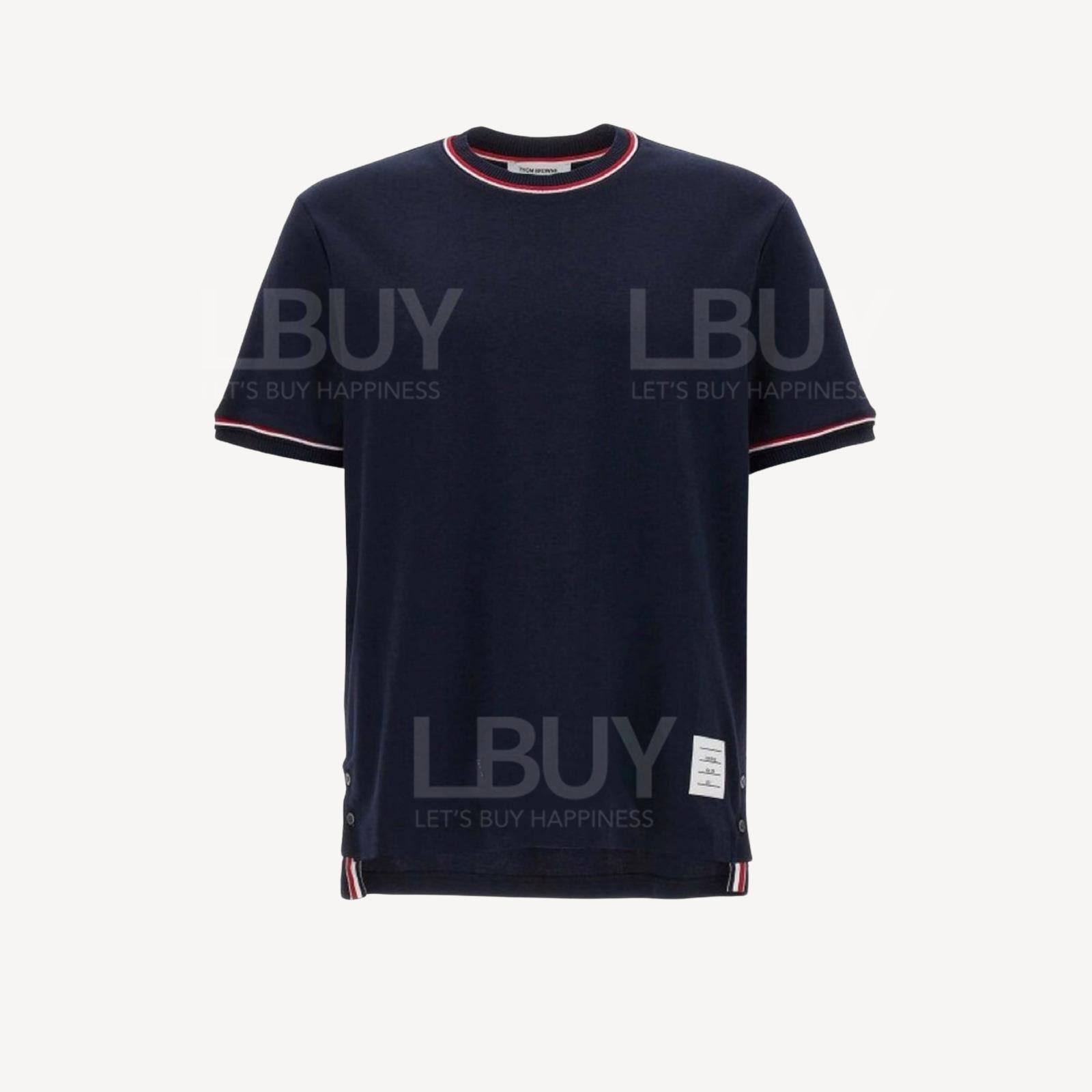 THOM BROWNE 圆领条纹棉质TeeMJS231A-J0055 415 TS