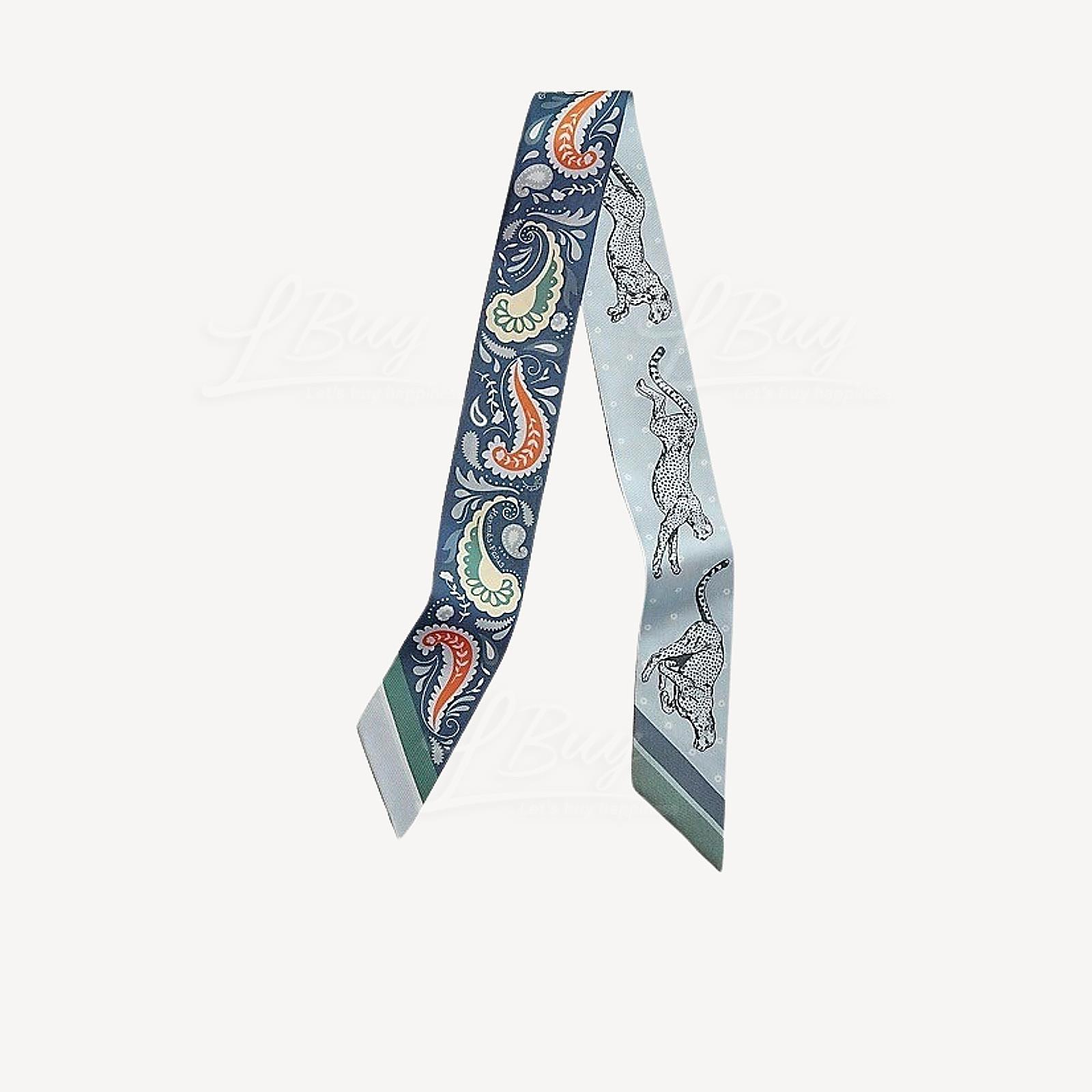 Hermes Twilly marine clair / bleu ciel / vert H064179S 04