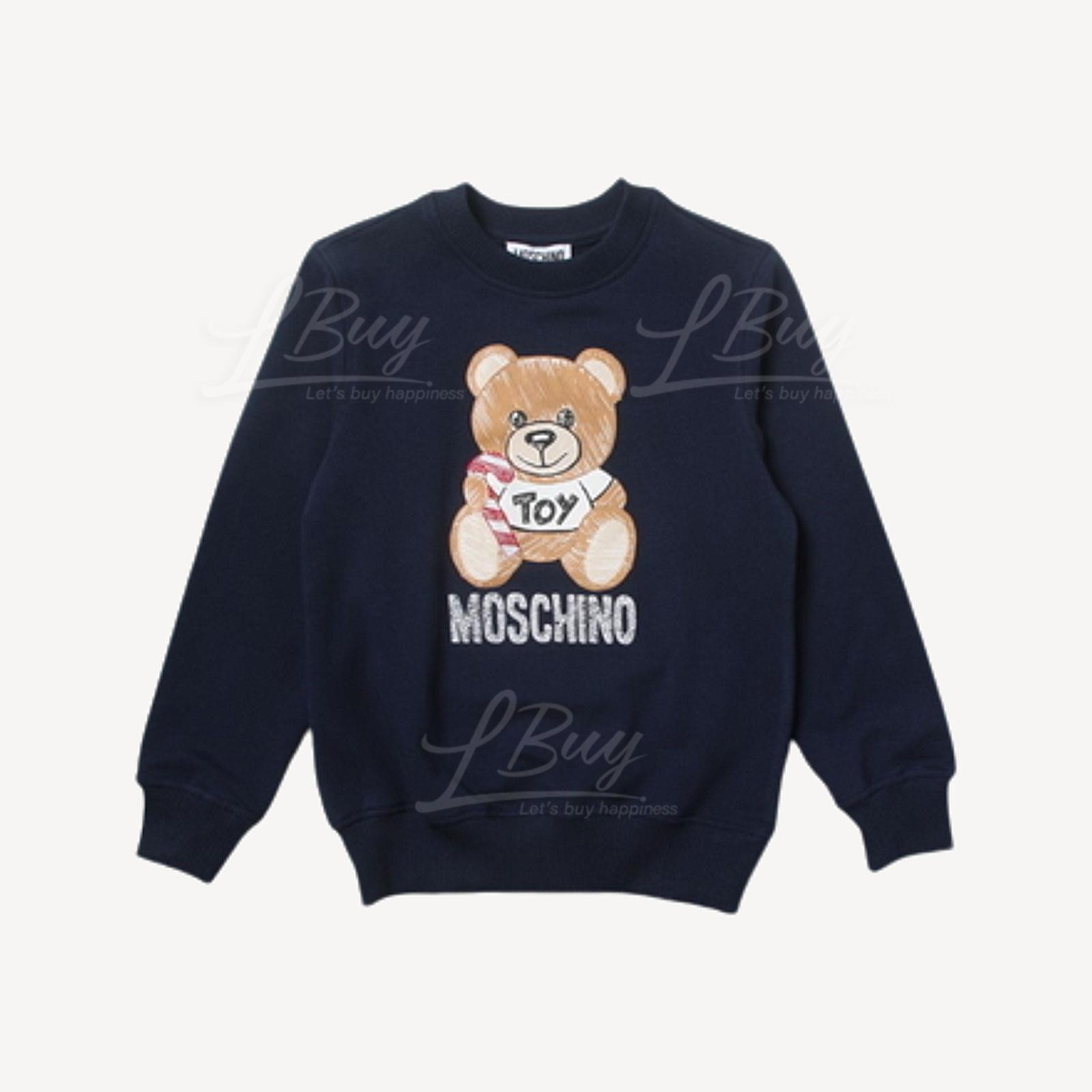 Moschino Kids Teddy Bear and Joystick Long Sleeve Sweatshirt Blue