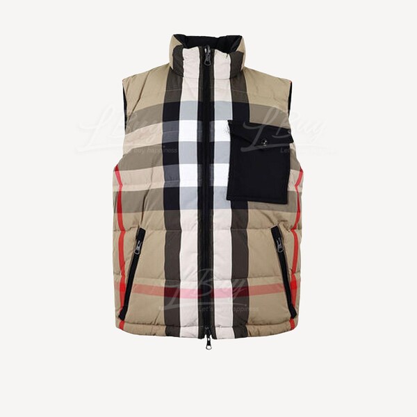 Burberry plaid vest on sale