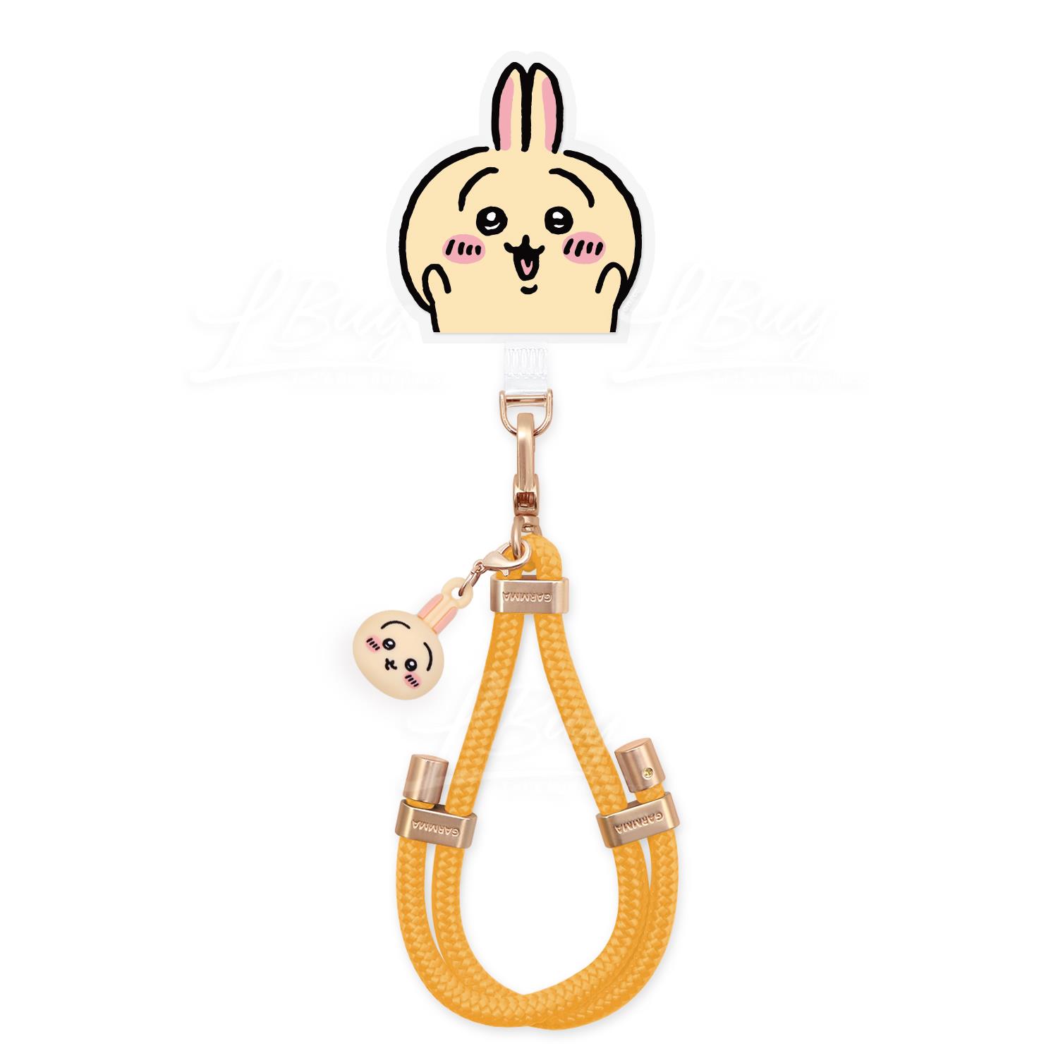 吉伊卡哇 Chiikawa 吊饰扣环手机挂绳 (36cm) - Usagi 黄色