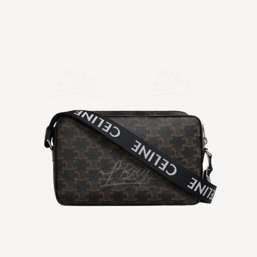 Celine Triomphe Medium Messenger Bag in Triomphe Canvas