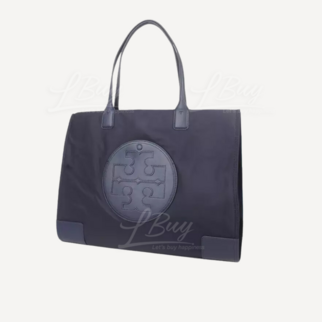 Tory burch ELLA系列大號海軍藍色Logo tote 87116-405