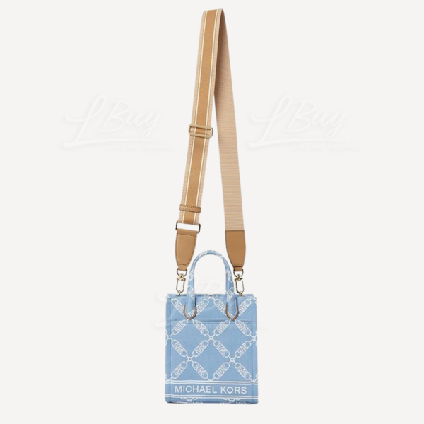 Michael Kors-Michael kors Denim jacquard tote bag 32R4G3GC4U
