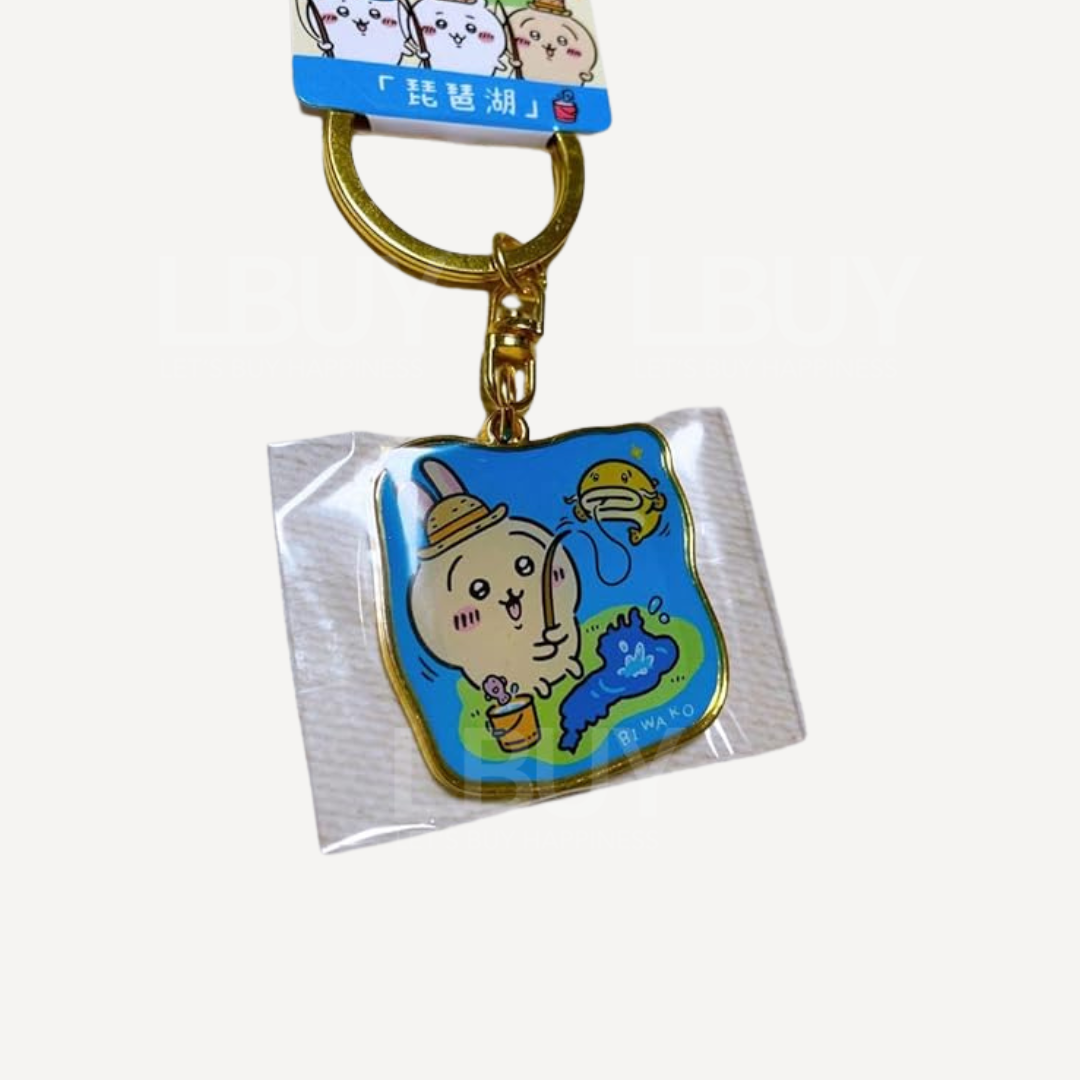 Chiikawa 兔兔琵琶湖限定锁匙扣