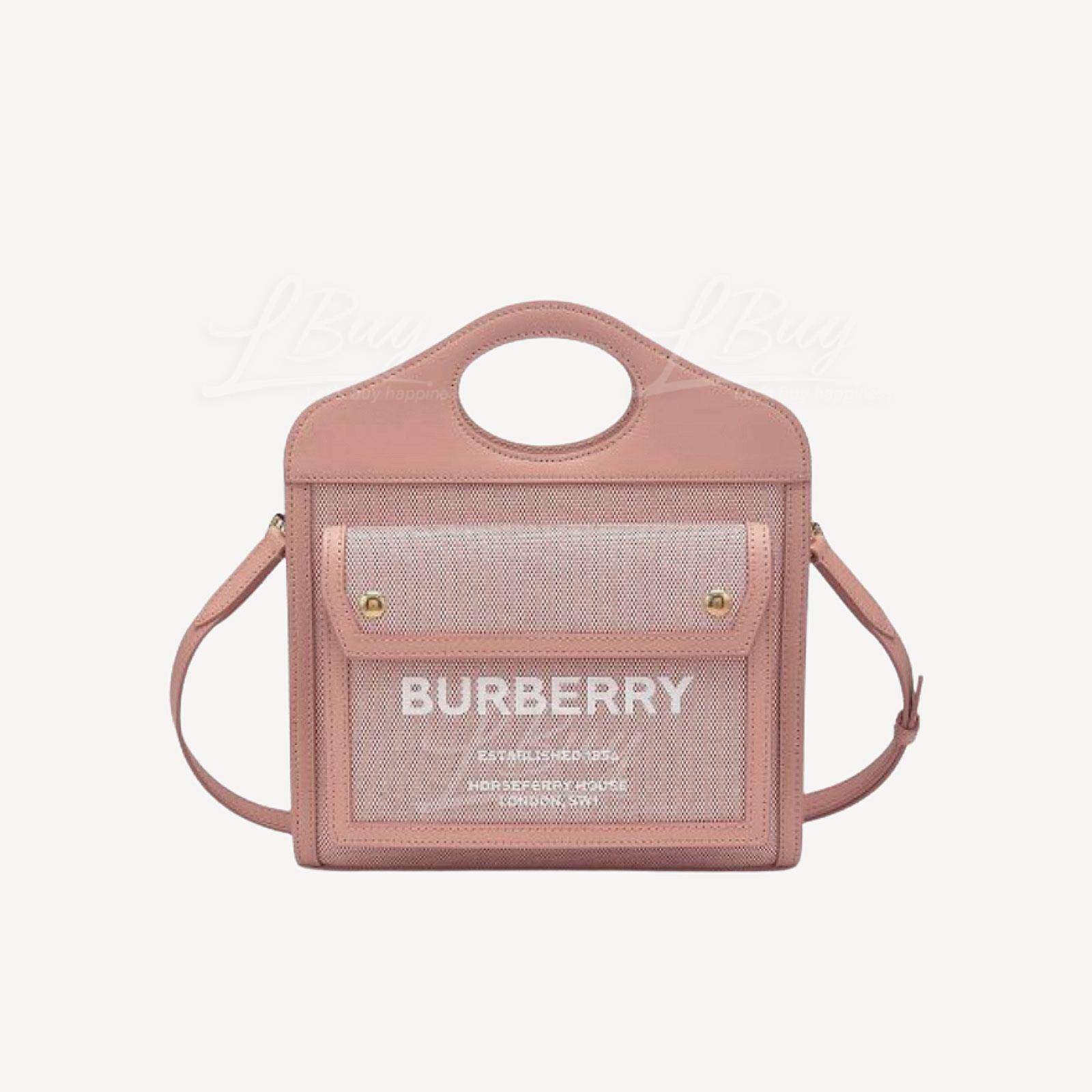 Burberry Mini Pocket Tote Bag 手提袋單肩袋 粉紅色 8063311