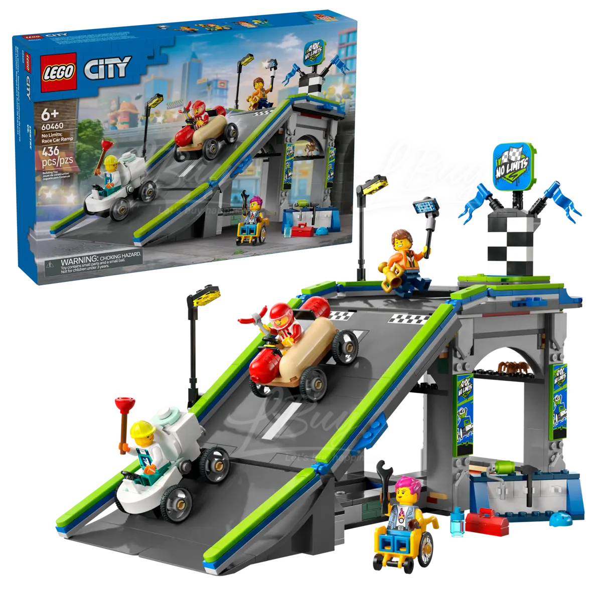 LEGO 60460 City 无极限赛车斜坡赛道 6+