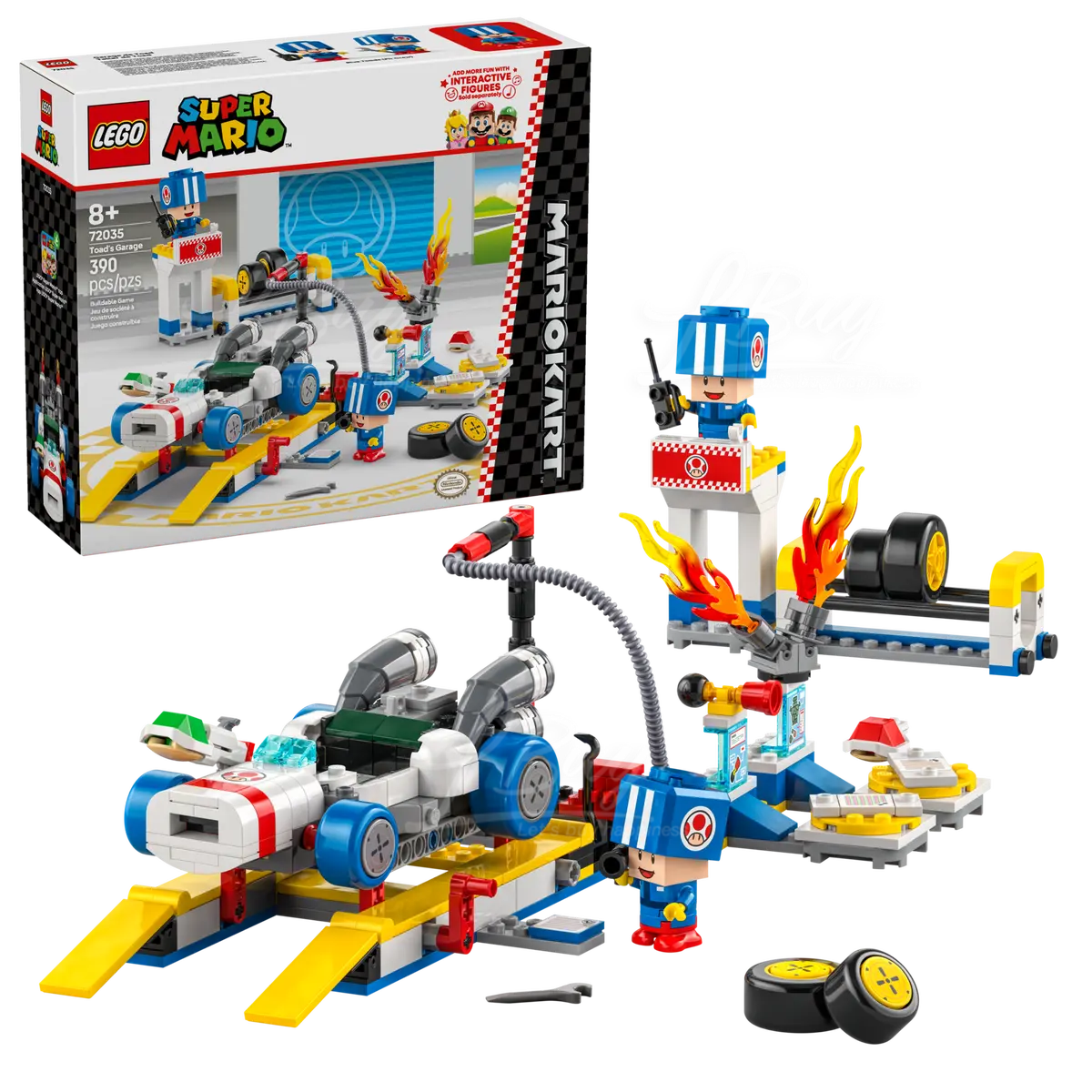 LEGO 72035 超级玛利欧™ 玛利欧赛车™ - 奇诺比奥的车库 8+