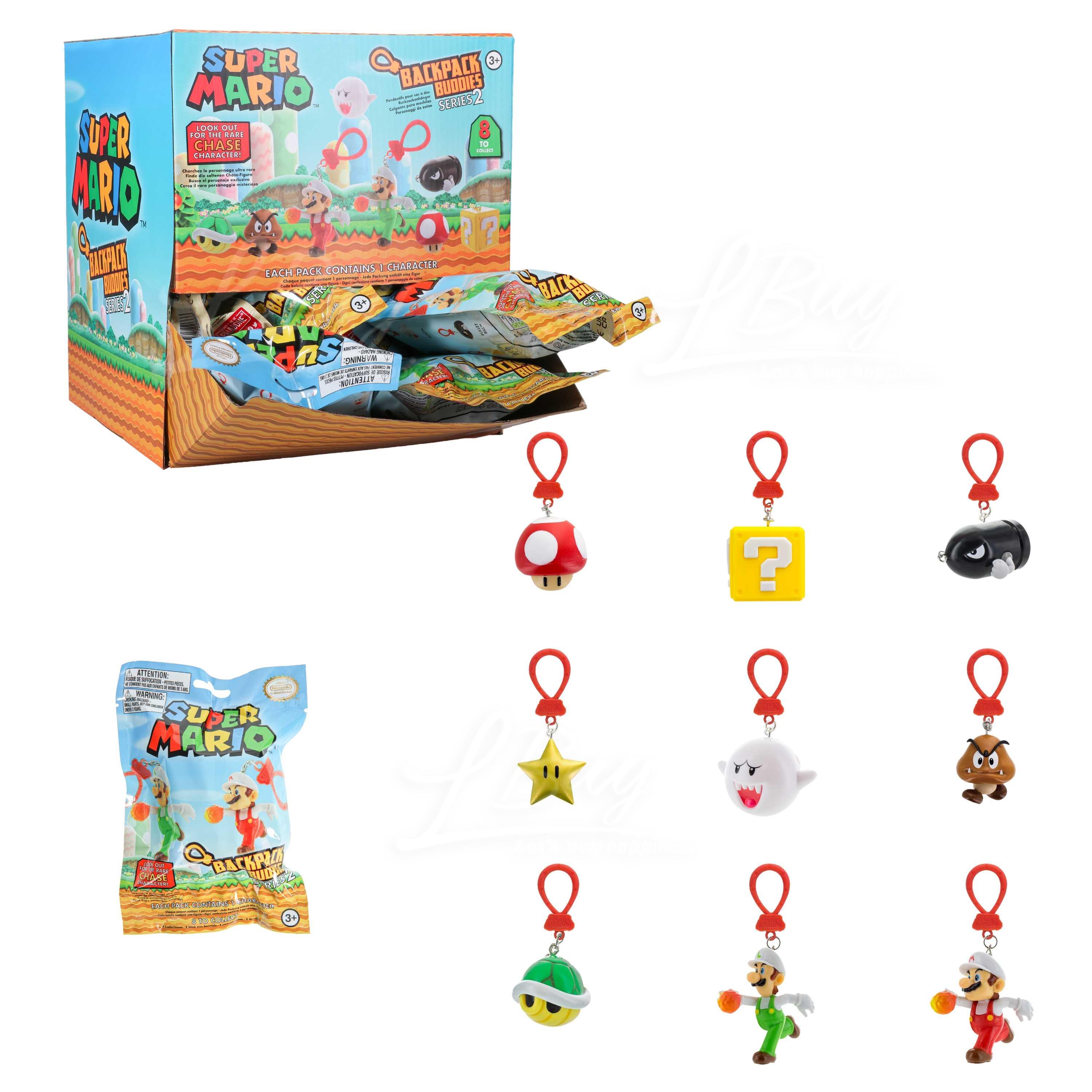 Super Mario Keychain Backpack Buddies Assortment