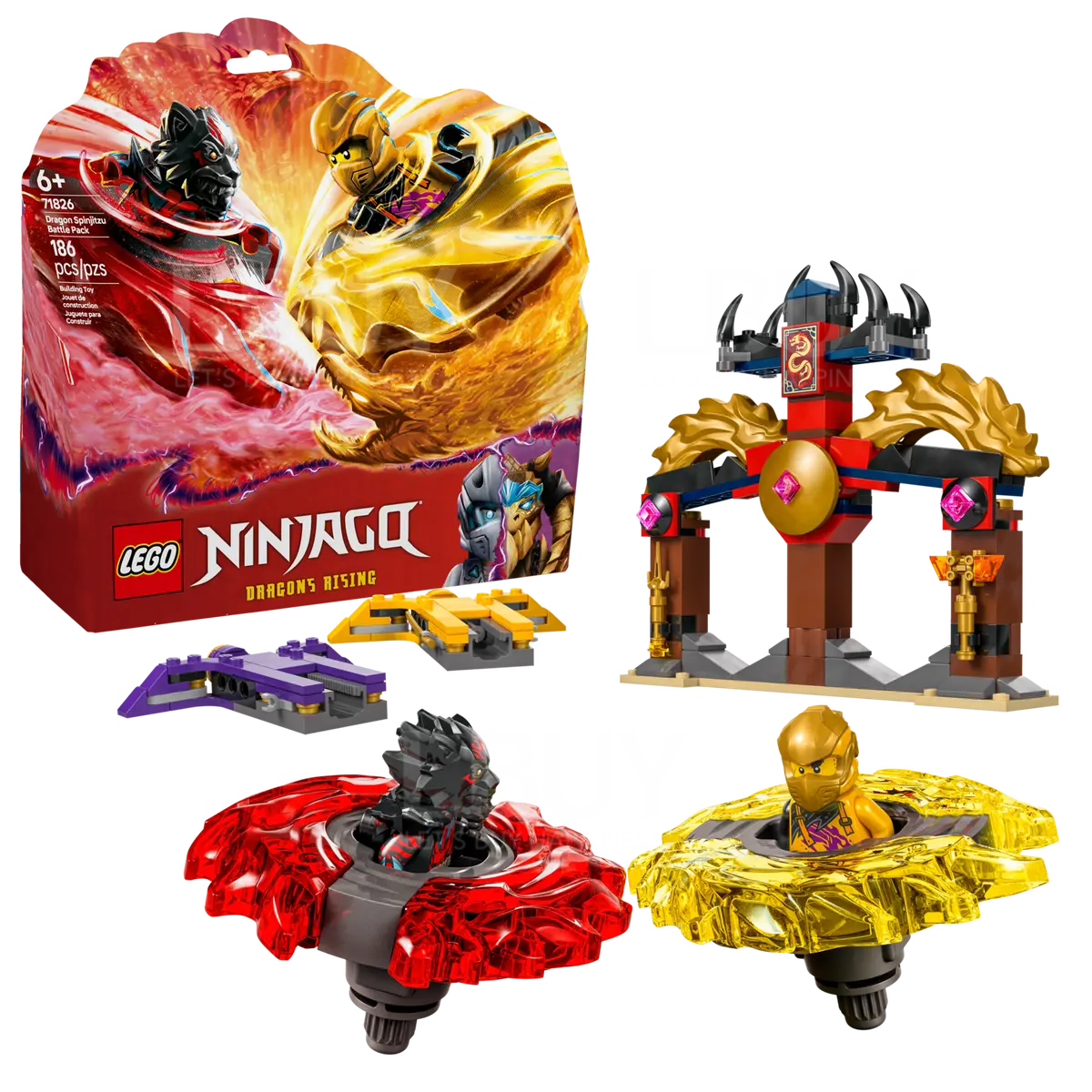 LEGO 71826 Ninjago 勐龙旋风忍术战斗组 6+