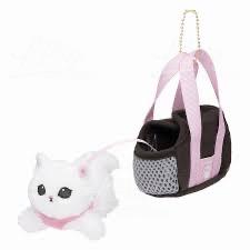 Mofusand Street Cat Black Bag Wool Doll Pendant