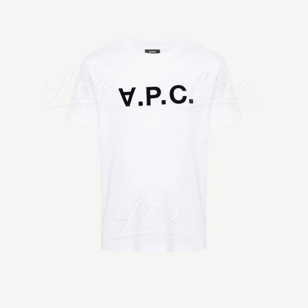 A.P.C. 黑色 Logo 白色 T-shirt