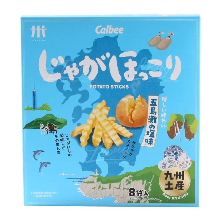 Calbee 九州土產 五島灘之鹽味薯條 (18g x 8袋入)