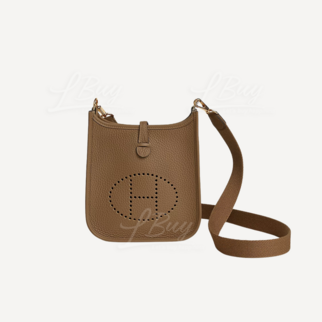 Hermes Mini Evelyne 16 Amazone Bag  alezan 深啡色 金扣