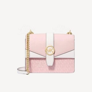 Michael Kors Greenwich Small Color-Block Signature Logo Crossbody Bag