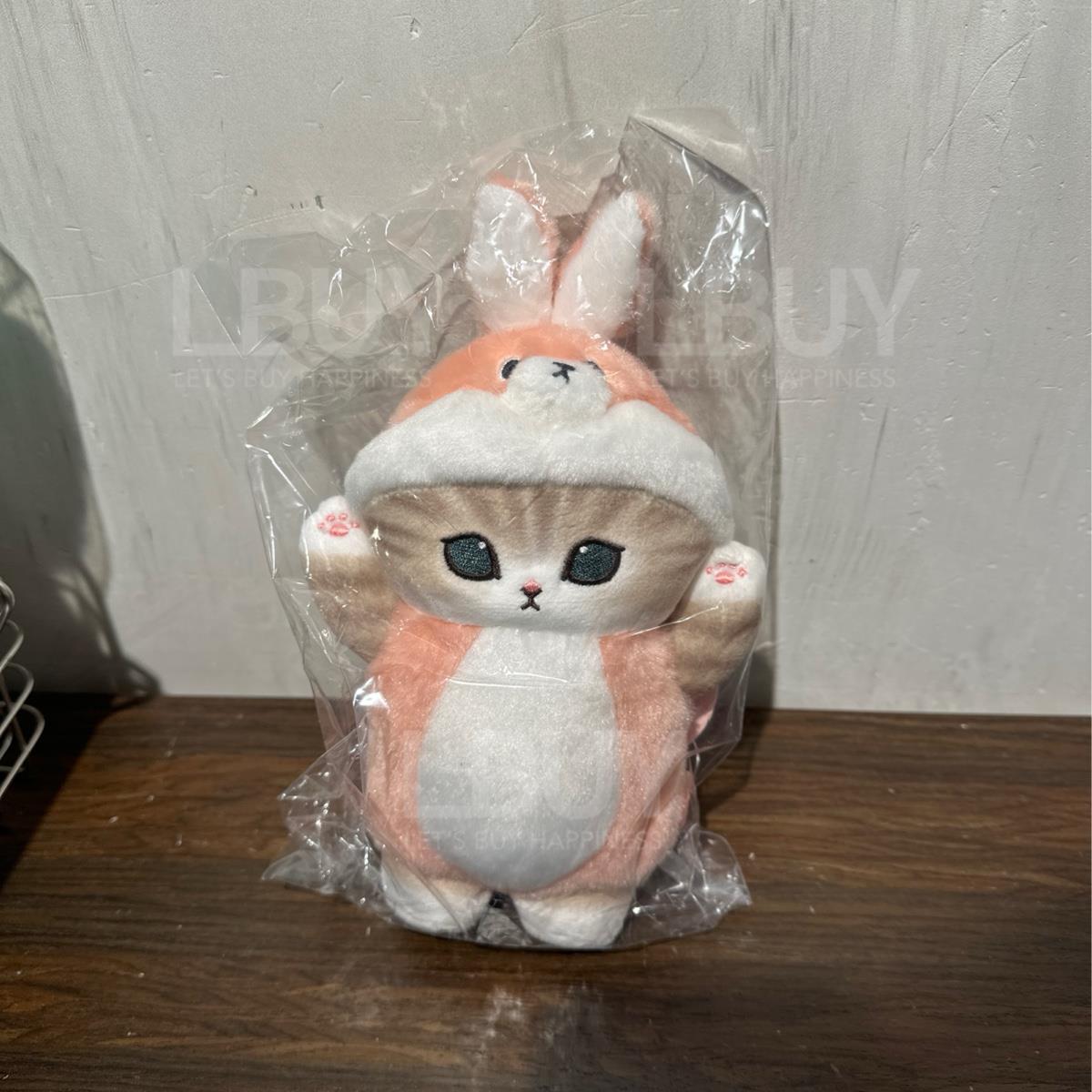 粉紅兔造型鯊魚貓