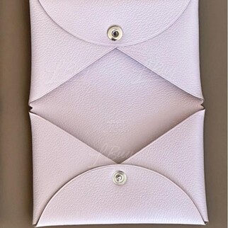 Hermes Calvi Card Holder 山羊皮 M7戀愛粉