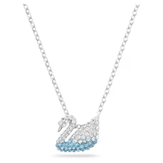 SWAROVSKI Iconic Swan Pendant Blue Swan