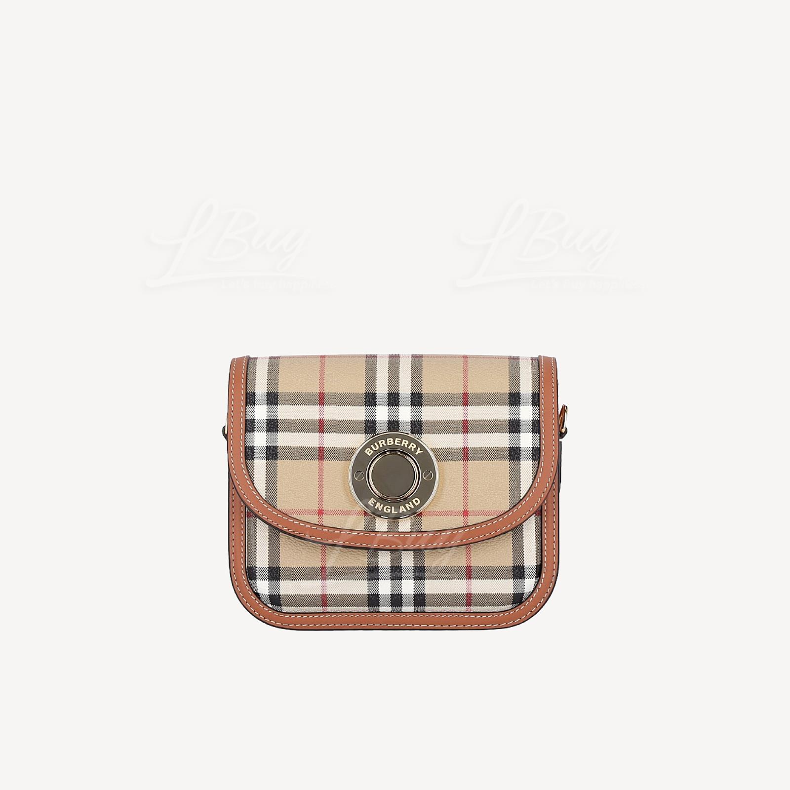 Burberry 格仔Small Elizabeth 斜背袋