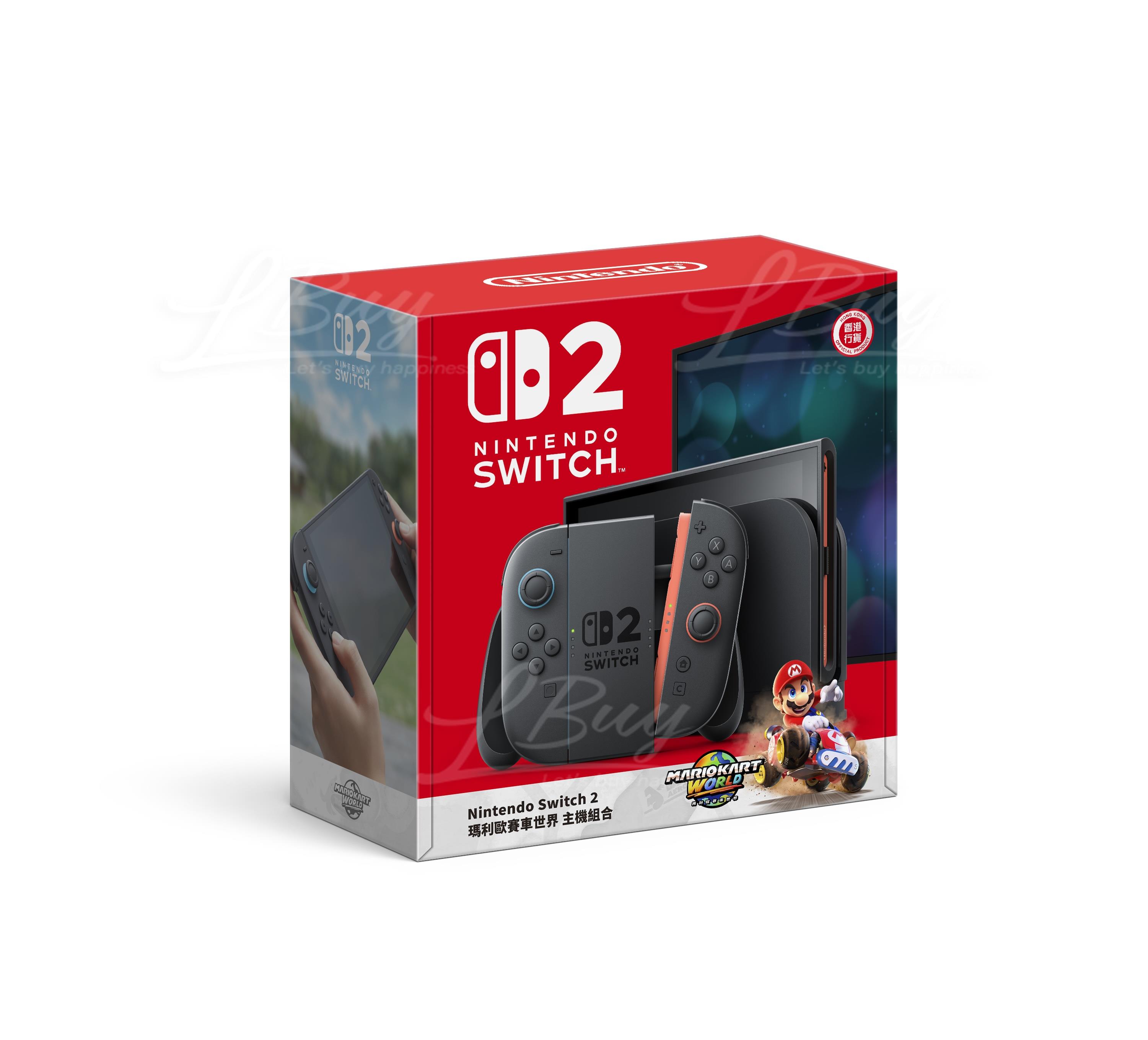 Nintendo Switch 2 主機及瑪利奧賽車世界下載版 (預計6月中旬取貨)