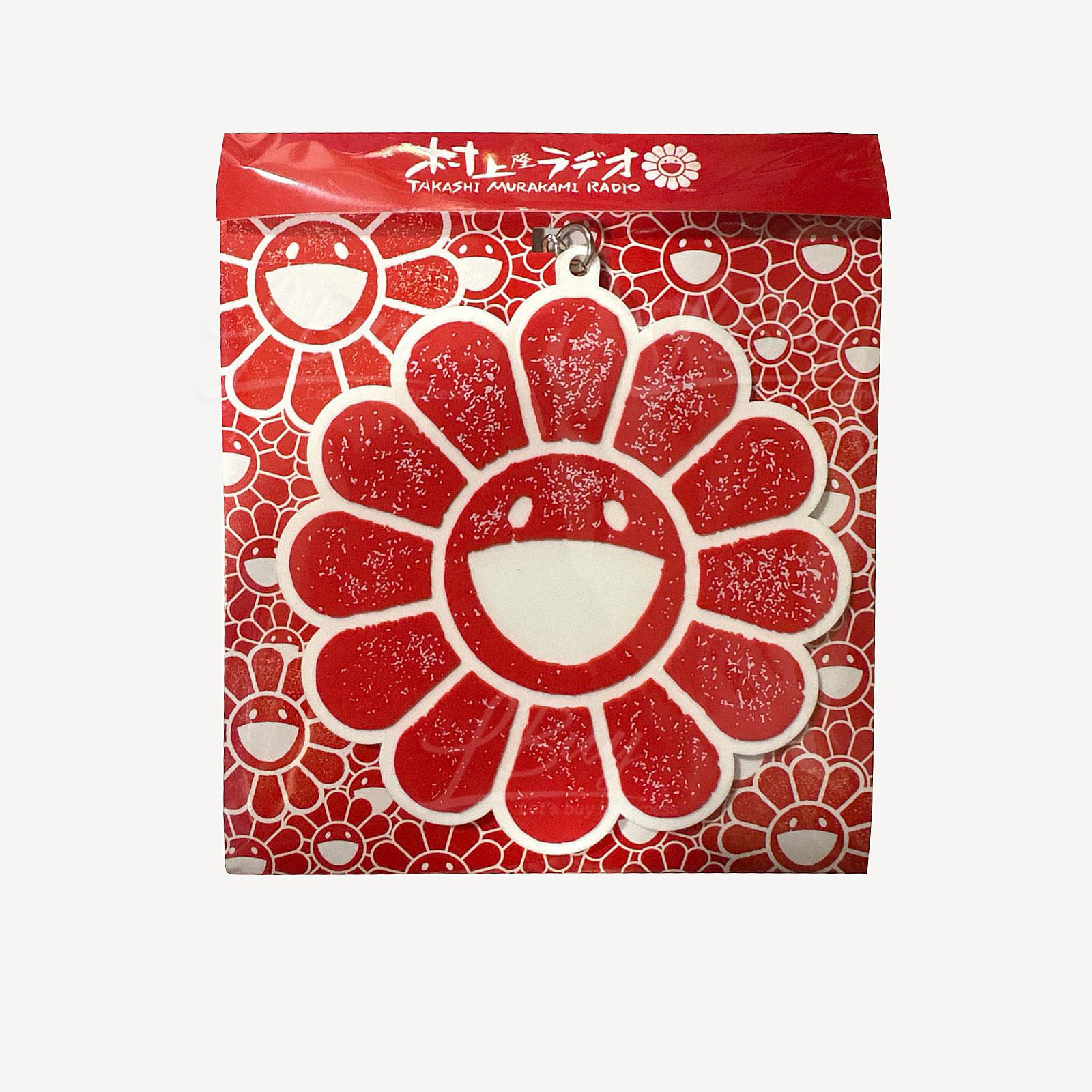 Rumi Murakami Flower Red Keychain Large
