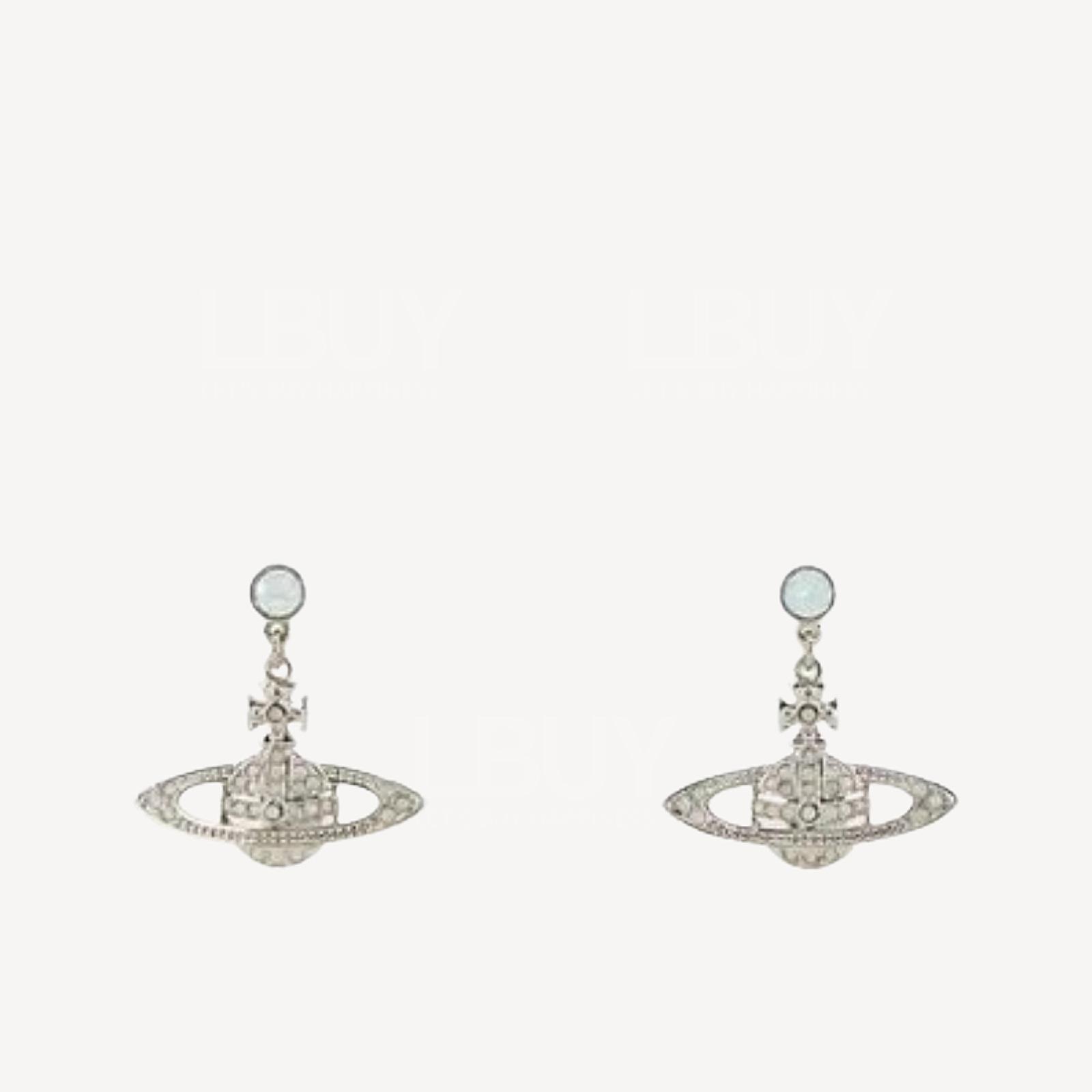 Vivienne Westwood 白石垂吊款耳环