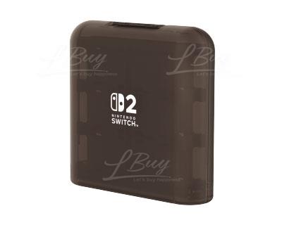 HORI 游戏卡盒 24枚收纳 -透明黑色 for Nintendo Switch 2