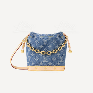 Lv Nano Noé Denim Bucket Bag