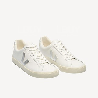 Veja ESPLAR LEATHER WHITE SILVER