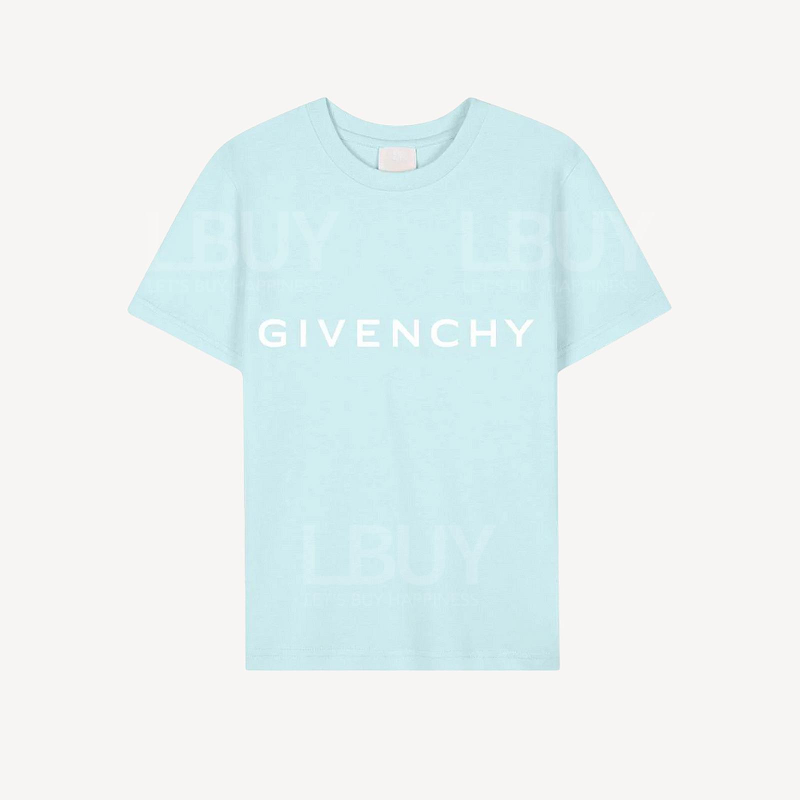 Givenchy light Blue T-shirt with white Logo