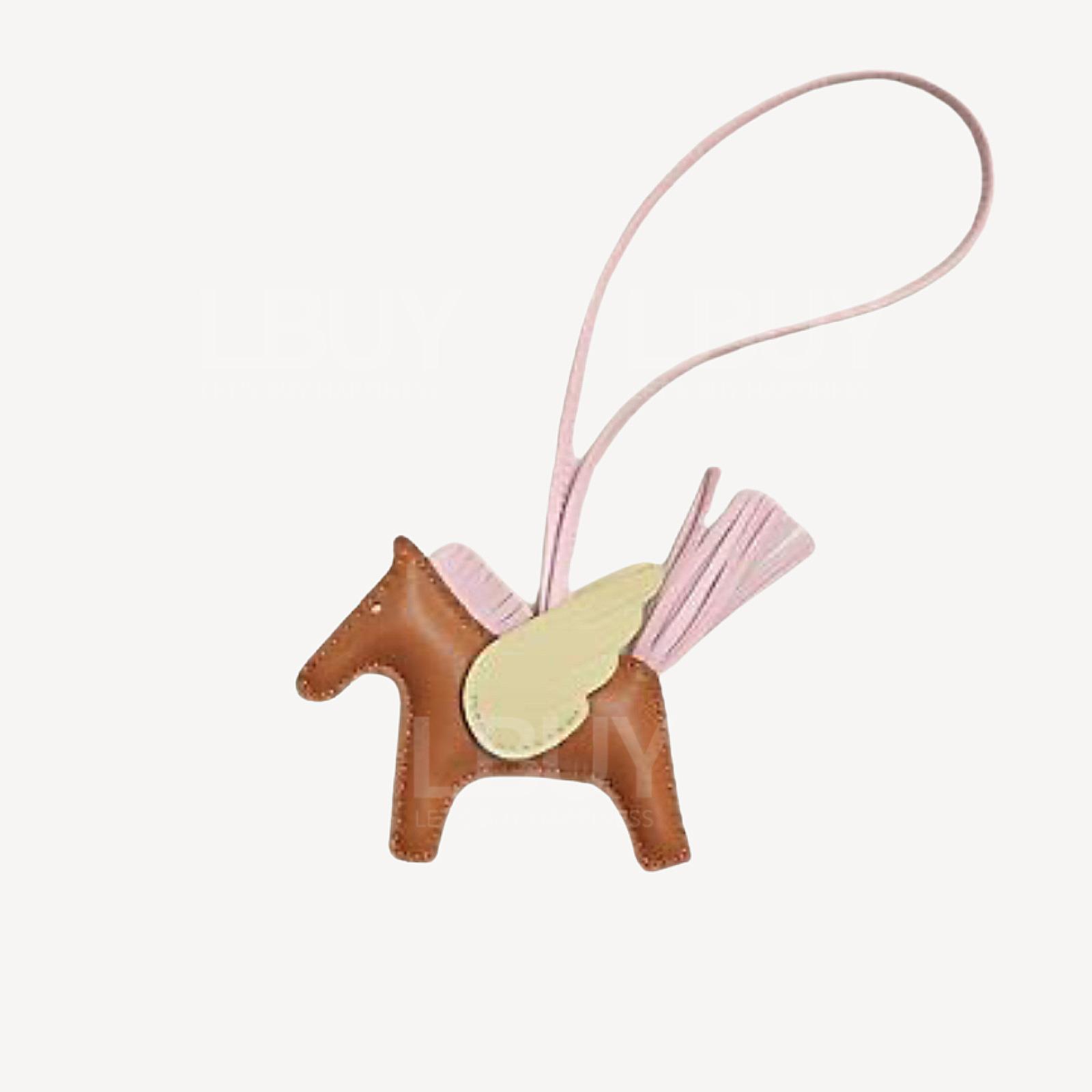 Hermes Rodeo Pegase PM Charm Flying Pouch Charm Gold/Darl/Milt Tri-Colored