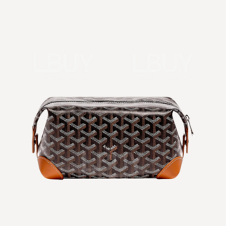Goyard Bowling 25 Toiletry Bag Black and Brown