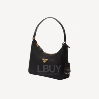 Prada Re-Edition 2005 Re-Nylon and Saffiano 搪瓷金属三角形标志 迷你袋 1N204M