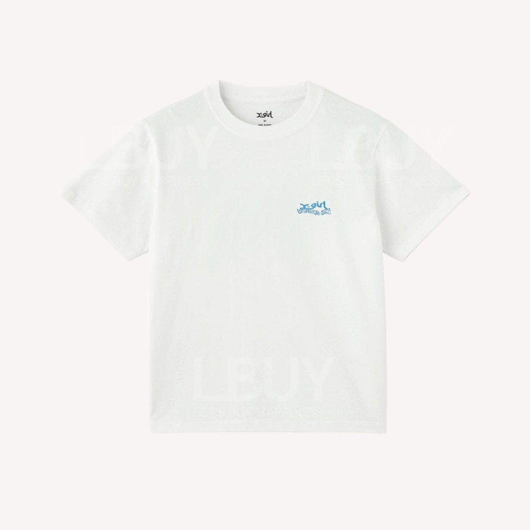 X-Girl Butterfly Sh Logo S/S Tee White