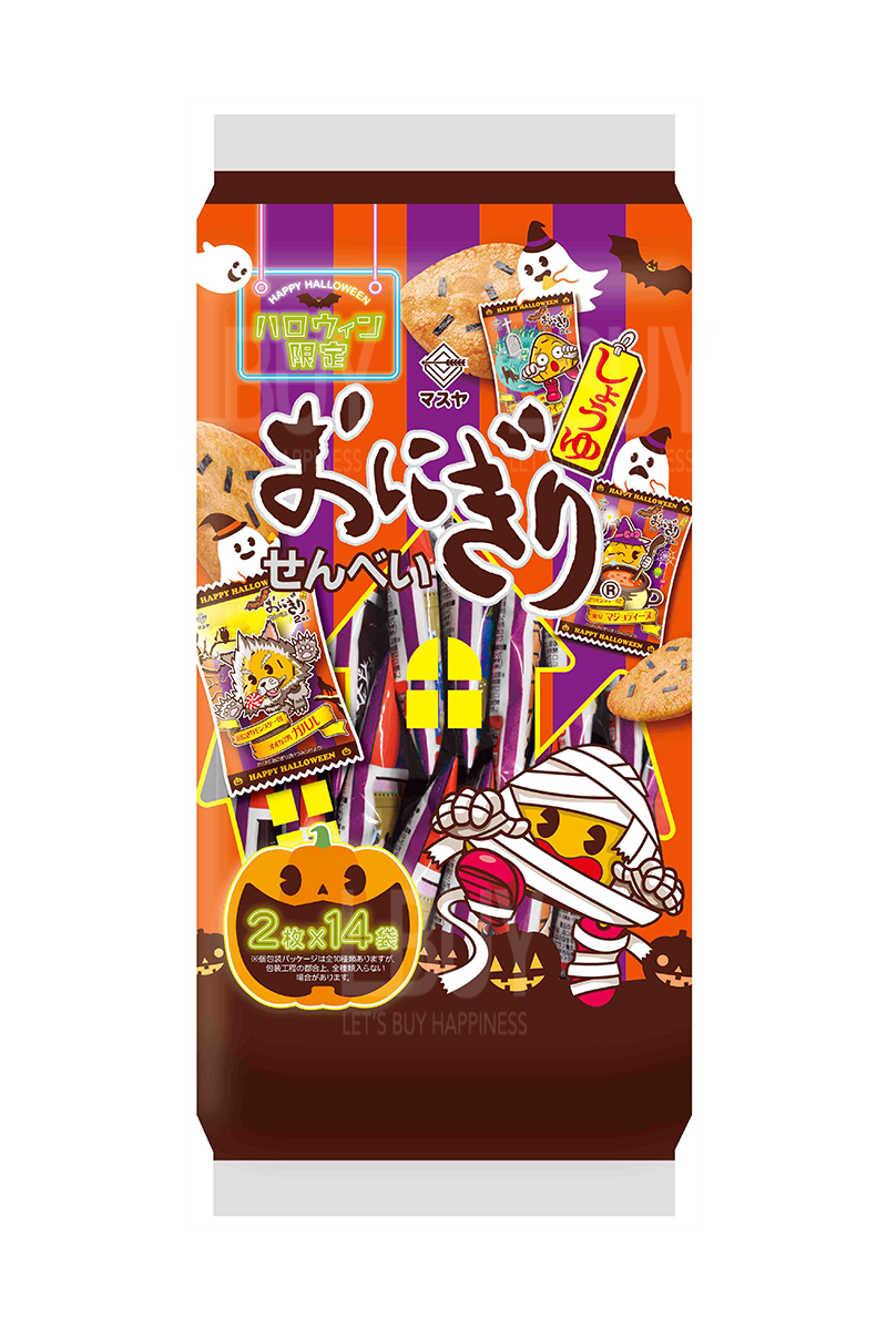 Masuya 醬油紫菜米餅(節日板) 2枚X14包