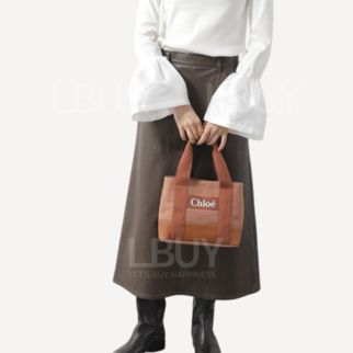 Chloe Bean Sand Colored Tote Bag Slanted Bag C20684