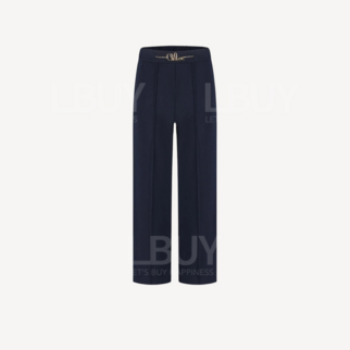 Chloe Waist Chain Logo Dark Blue Trousers